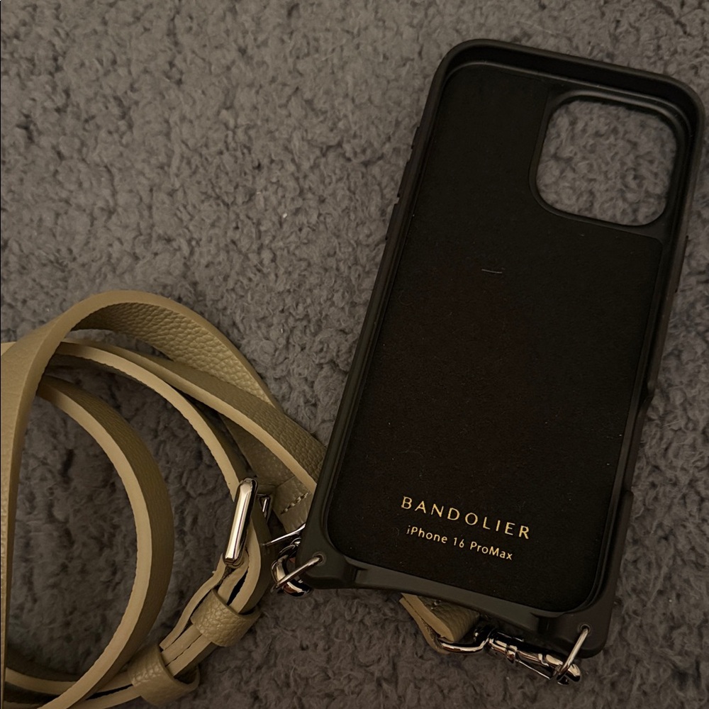 Bandolier Tan Phone Case with Strap - Picture 8 of 8